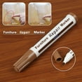 thumbnail image 1 of Rvkxad Wood Furniture Repair Pen, Scratch Filler Marker Wax Pen Remover Fix Kit 1Pc, Quick Dry Permanent Repair for Scratches Nicks Scuffs on Cabinets Tables Beds, 1 of 2