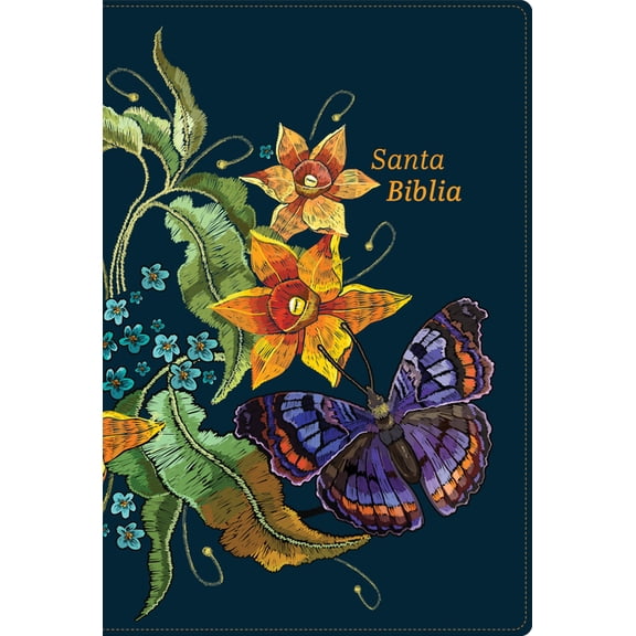 Rvr 1960 Biblia Letra Grande, Tamao Manual, Edicin Especial, Azul Nocturno, Smil Piel, (Hardcover)