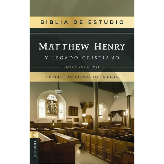 Rvr, Biblia de Estudio Matthew Henry Y Legado Cristiano, Tapa Dura, Interior a DOS Colores, Comfort Print, (Hardcover)