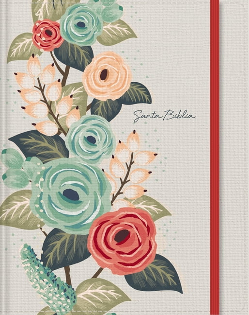 Rvr60, Santa Biblia, EdiciÃ³n Para Notas, Tapa Dura/Tela, Floral, Cierre ElÃ¡stico: Reflexiona, Escribe O Crea Arte Junto , (Hardcover)