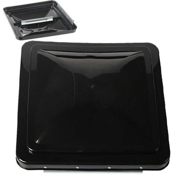 Rvroof vent– Weatherproofrooflight Vent, 14″ Trailer Vanroof Ventilation, Sturdy Exterior Trailer Accessory | Motorhomecamperroof Hatch for Air Exchange ventCover Motorhome Travel Repair(Black)Z
