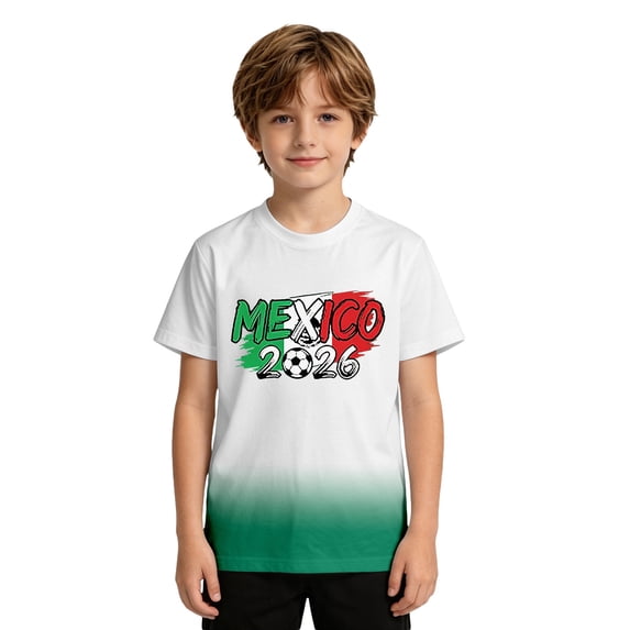 Rvusndi 2026 Usa Soccer Boys Tshirts Short Sleeves Summer Tops Graphic Tees Crew Neck Print Casual Basic Tees for Daily Wear