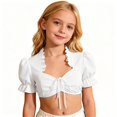 thumbnail image 1 of Rvusndi Girls Octoberfest Tshirt Blouse Dirndl Shirt Breathable Short Sleeve Solid Color Summer Tops Little Girls Casual Tee for Daily Wear, 1 of 5