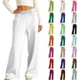 thumbnail image 1 of Rvusndi Girls Summer Wide Leg Pants Stylish Comfortable Soft Loose Casual Trousers with Elastic Waist for Kids Play and Everyday Wear, 1 of 5
