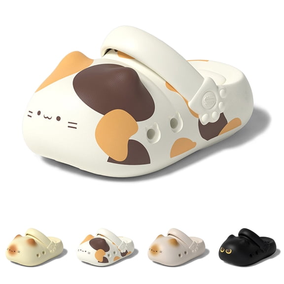Rvusndi Sandals Women Summer Clogs Cat Paw Print Garden Shoes On Slippers Water Shoes for Women Indoor and Outdoor Home