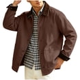 thumbnail image 1 of Rvwovn Barn Jacket for Men, Button Down Vintage Casual Work Jakcet with Patch Pockets, Spring Fall Outdoor Wear, 1 of 7