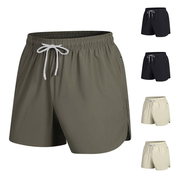 Rvwovn Men's Athletic Shorts - Quick Dry 3 Inch Workout Shorts for Gym, Running & Tennis