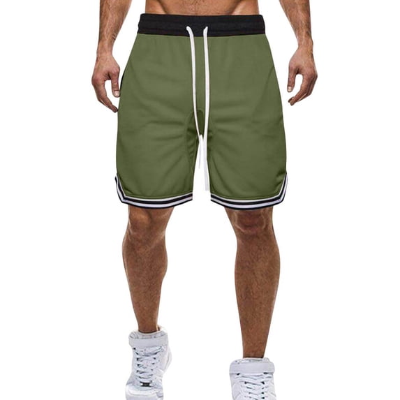 Rvwovn Men's Basketball Shorts with Drawstring, Lightweight Quick Dry Athletic Running Shorts