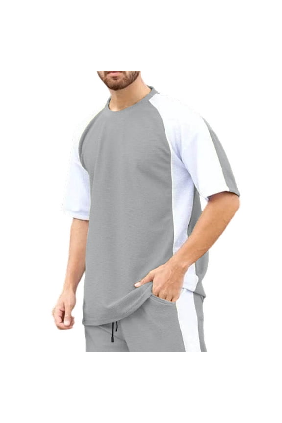 Men's Breathable Sports Shirts, Cool Dry Lightweight Activewear, Football Jersey Tops