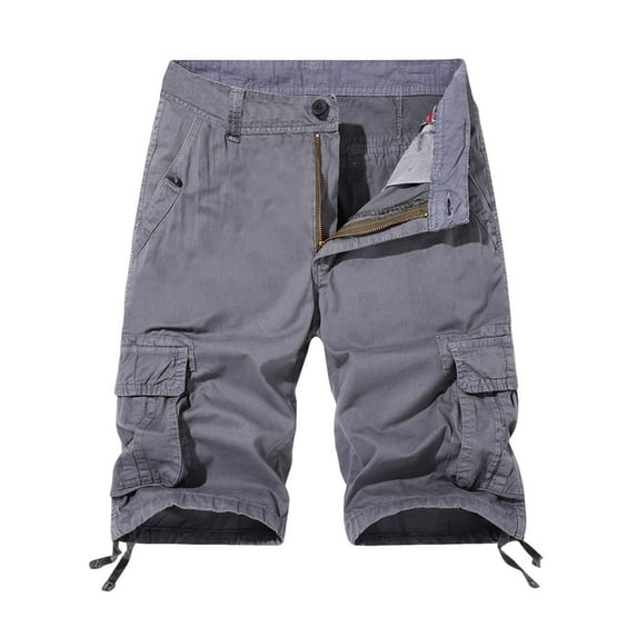 Rvwovn Men's Cargo Shorts - Regular Fit Work & Hiking Shorts with Multi-Pockets for Outdoor Activities