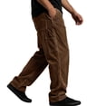 thumbnail image 1 of Rvwovn Men's Corduroy Cargo Pants Relaxed Fit Straight Leg Work Pants with Multi Pockets Casual Wear, 1 of 6