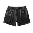 thumbnail image 1 of Rvwovn Men's Elastic Waist Satin Silky Boxers - 3 Inch Drawstring Casual Lounge Pajama Shorts, 1 of 5