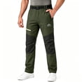 thumbnail image 1 of Rvwovn Men's Hiking Pants, Reinforced Knee Work Outdoor Pants with Belt Loops & Zipper Pockets, 1 of 8