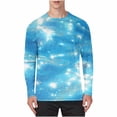 thumbnail image 1 of Rvwovn Men's Moisture Wicking Abstract Paint Long Sleeve Top, Breathable Workout Gym Running Raglan Shirt, 1 of 5