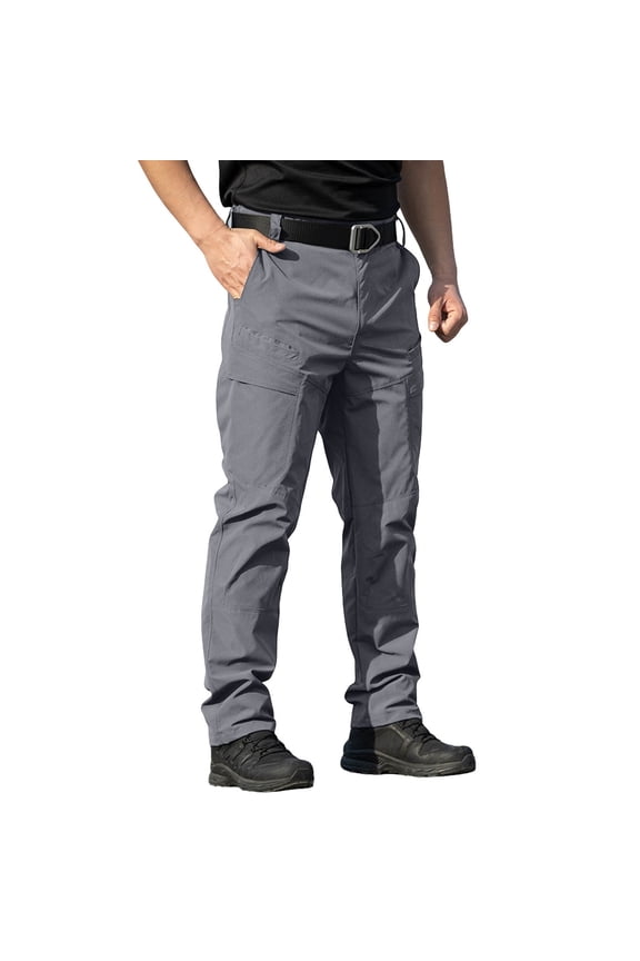 Men's Outdoor Activities Pants, Reinforced Seams Durable Cargo Trousers, Hiking Camping Wear