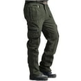 thumbnail image 1 of Rvwovn Men's Ripstop Cargo Pants, Zipper Pockets Work Pants for Construction, Hiking and Outdoor Use, 1 of 6