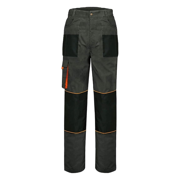 Rvwovn Men's Ripstop Cargo Work Pants - Durable Multi-Pocket Work Trousers for Construction Welding