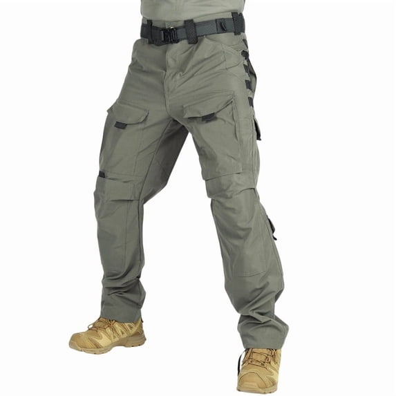 Rvwovn Men's Ripstop Tactical Pants with 10 Pockets Cargo Pants for Hiking & Outdoor Work