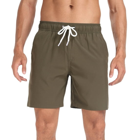 Rvwovn Men's Swim Trunks, Quick Dry Beach Swimwear Bathing Suit Shorts with Elastic Drawstring Waist