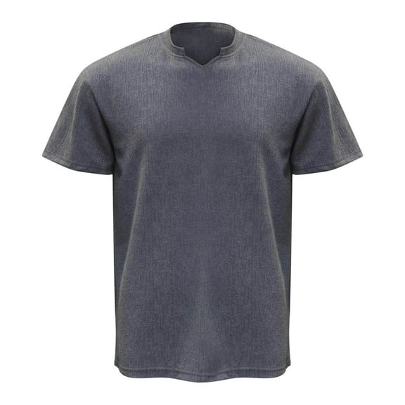 Rvwovn Men's V-Neck Short Sleeve T-Shirts Plain Lightweight Summer Tees for Work & Casual