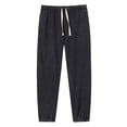 thumbnail image 1 of Rvwovn Men's Washed Sweatpants Drawstring Closed Bottom Elastic Waist Joggers for Lounge & Workout, 1 of 7