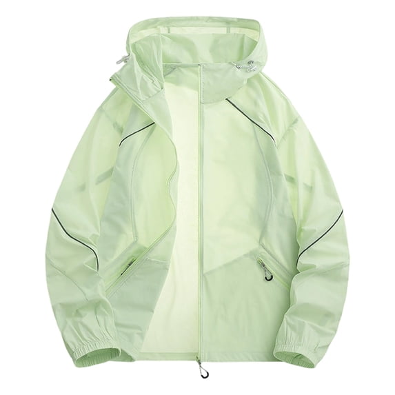 Rvwovn Unisex UV Protection Jacket Lightweight for Running Hiking Fishing, Summer Outdoor Wear
