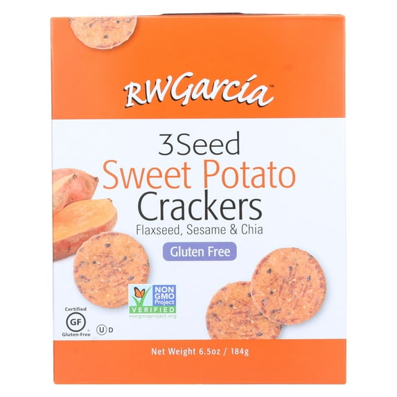 Rw Garcia 3 Seed Sweet Potato Crackers , 6.5 Oz