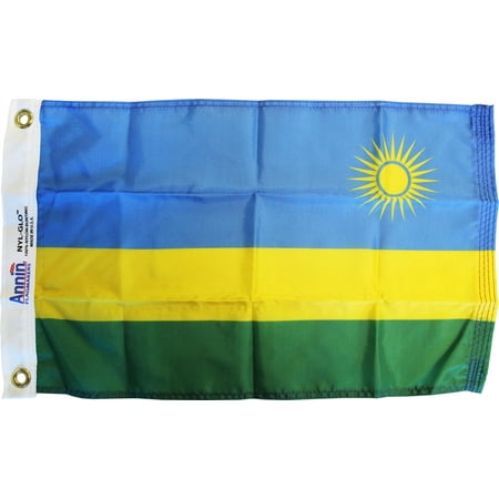 Rwanda - 12"X18" Nylon Flag
