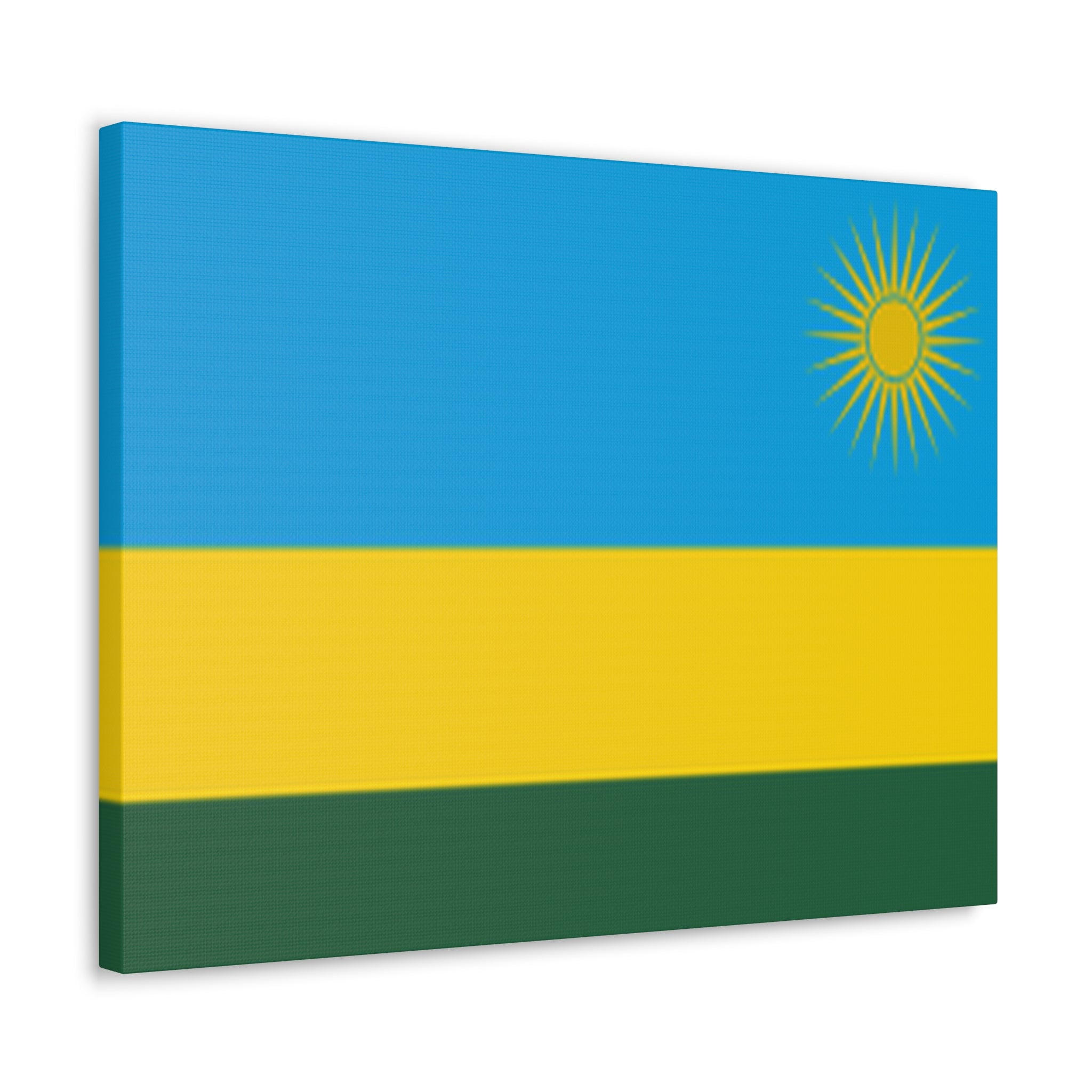 Rwanda Country Flag Canvas Vibrant Wall Art Unframed Home Decor ...