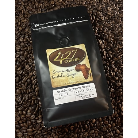 Rwanda Espresso Roast Whole Bean Coffee – Smooth, Rich & Clean – Fresh Roasted (12 oz)