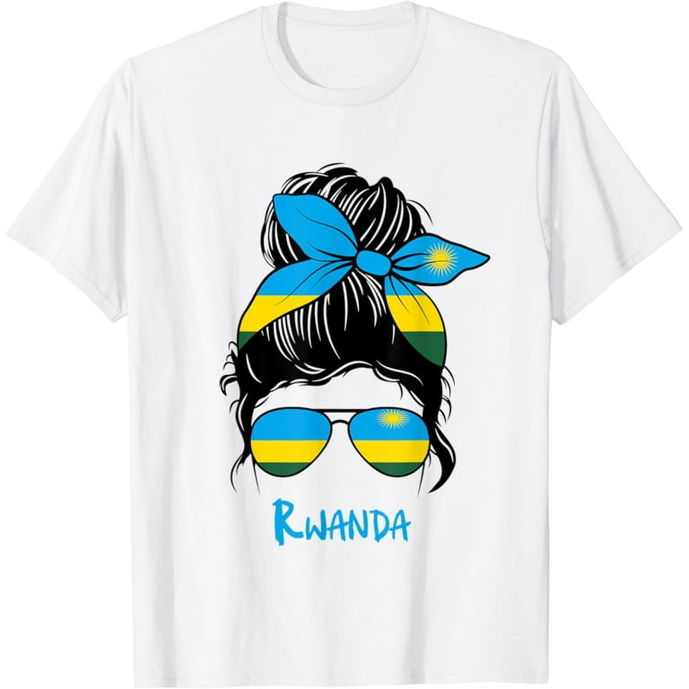 Rwanda Retro Flag T-Shirt Rwandan Distressed Graphic Rwanda Retro Flag T-Shirt Rwandan Distressed Graphic