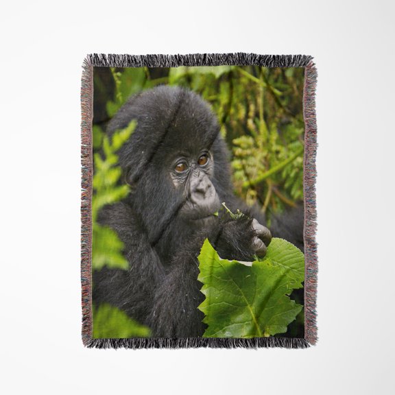 Rwanda, Volcanoes Np, Mountain Gorilla-Af35 Rbe0042 - Ralph H. Bendjebar, Woven Blanket