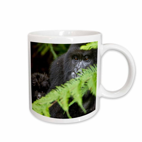 3drose, Rwanda, Volcanoes Np, Mountain Gorillas -af35 Rbe0079 - Ralph H. Bendjebar, 11oz Mug