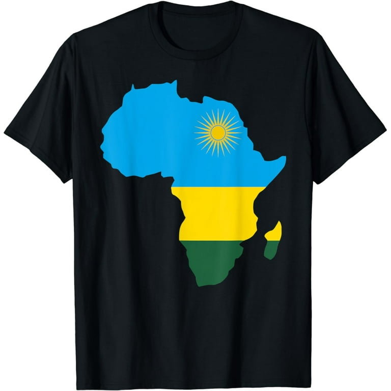 Rwanda Retro Flag T-Shirt Rwandan Distressed Graphic Rwanda Retro Flag T-Shirt Rwandan Distressed Graphic