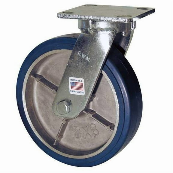 Rwm Kingpinless Swivel Plate Caster,1500 lb. 47-GTB-0620-S