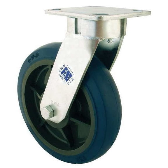 Rwm Plate Caster,Swivel,Polyurethane,5 5/8"H 65-UIR-0420-S