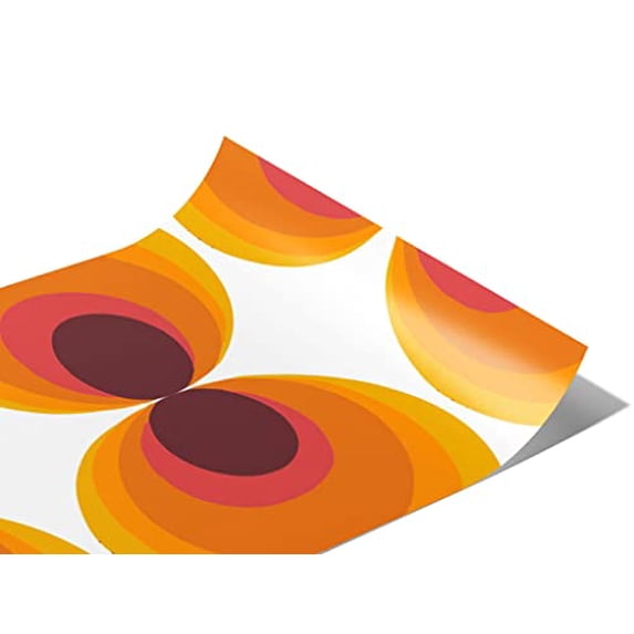 Rwraps 60s Retro Clam Shell Gloss Vinyl Film Wrap 59in x 5ft Vinyl ...