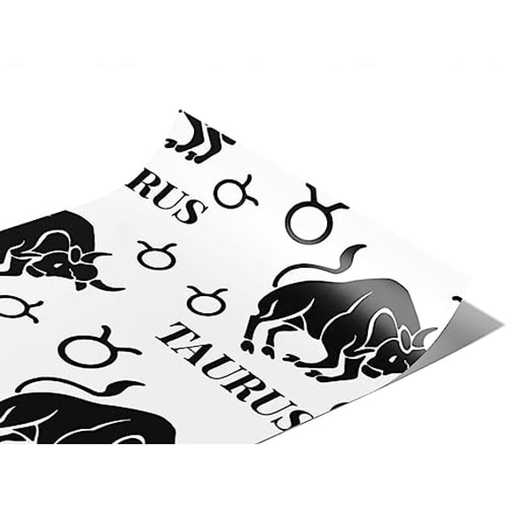 Rwraps Astrology Charging Bull Matte Vinyl Film Wrap 59in x 27ft Vinyl Vehicle Car Film Sheet Roll