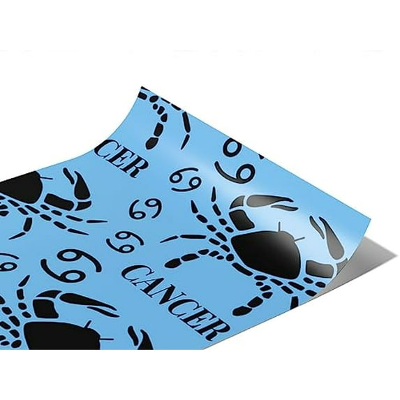 Rwraps Astrology Pinching Crabs Gloss Vinyl Film Wrap 59in x 17ft Vinyl Vehicle Car Film Sheet Roll