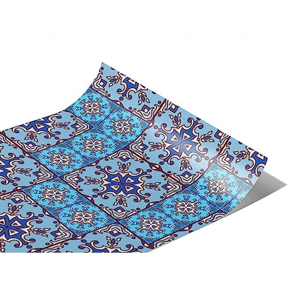 Rwraps Azulejo Tile River Flow Matte Vinyl Film Wrap 59in x 30ft Vinyl Vehicle Car Film Sheet Roll