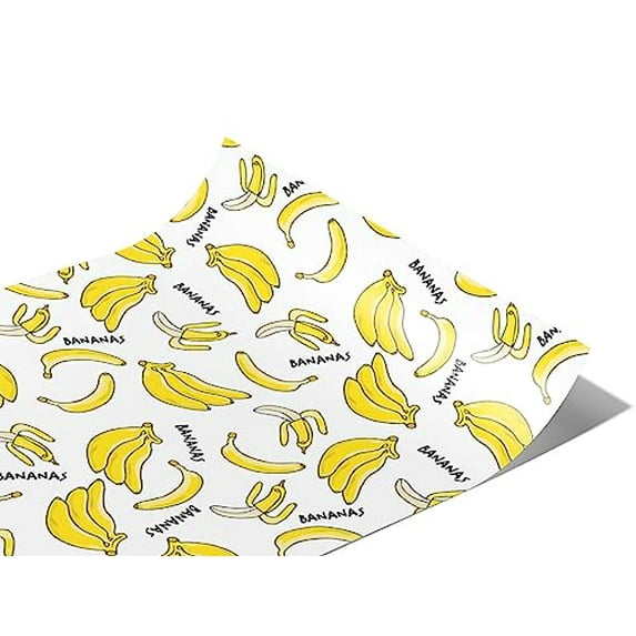 Rwraps Banana Lady Fingers Gloss Vinyl Film Wrap 59in x 9ft Vinyl Vehicle Car Film Sheet Roll