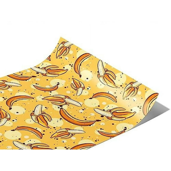 Rwraps Banana Mouth-Watering Manzano Gloss Vinyl Film Wrap 59in x 6ft Vinyl Vehicle Car Film Sheet