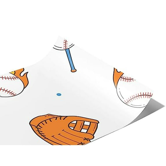 Rwraps Baseball Pop Fly Matte Vinyl Film Wrap 59in x 30ft Vinyl Vehicle Car Film Sheet Roll