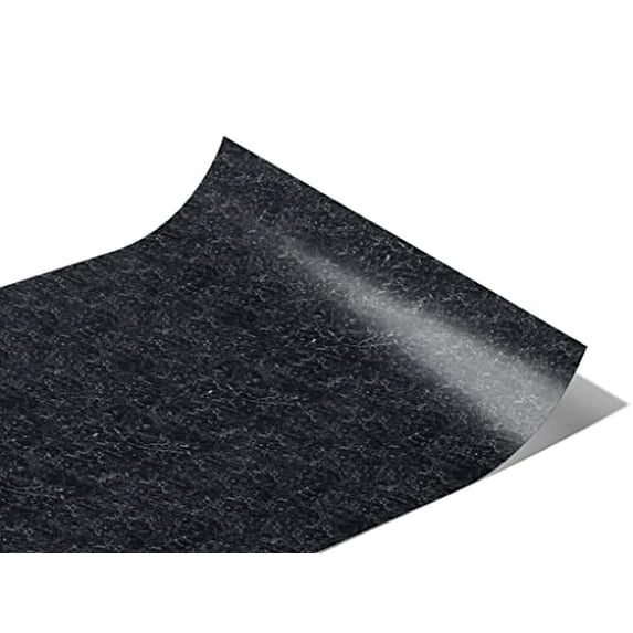Rwraps Black Marmo Granite Matte Vinyl Film Wrap 59in x 19ft Vinyl Vehicle Car Film Sheet Roll