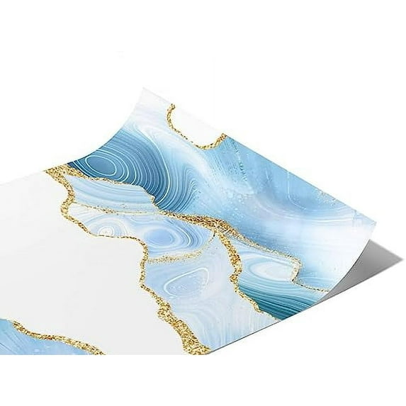 Rwraps Blue Agate Gemstone Betta Splendens Matte Vinyl Film Wrap 59in x 12ft Vinyl Vehicle Car Film