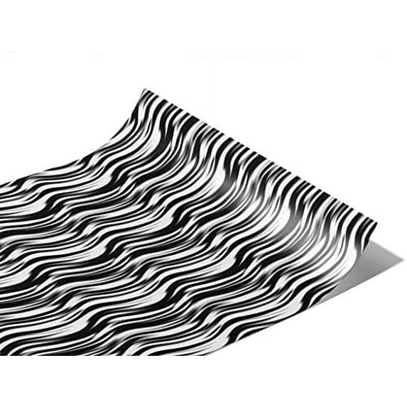 Rwraps Borracha Zebra Gloss Vinyl Film Wrap 59in x 3ft Vinyl Vehicle Car Film Sheet Roll