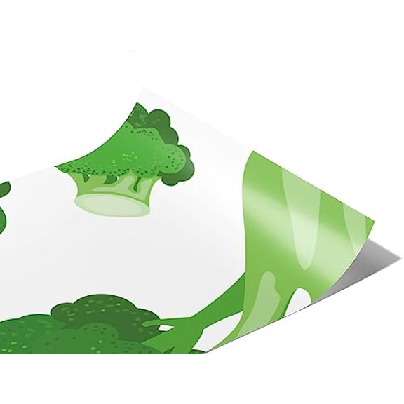 Rwraps Broccoli Vegetable Broccolini Bonanza Matte Vinyl Film Wrap 59in x 11ft Vinyl Vehicle Car