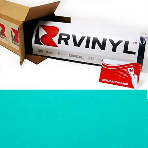 Rwraps Car Film Vinyl Adhesive Wrap Sheet Roll Gloss Teal GLS-018 - 5ft x 7ft