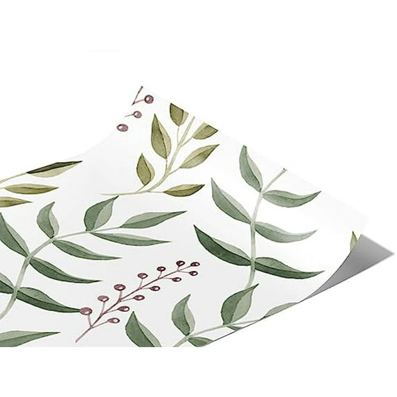 Rwraps Classic Floral Holiday Fern Matte Vinyl Film Wrap 59in x 16ft Vinyl Vehicle Car Film Sheet