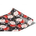 thumbnail image 1 of Rwraps Classic Floral Midnight Rose Gloss Vinyl Film Wrap 59in x 14ft Vinyl Vehicle Car Film Sheet, 1 of 9